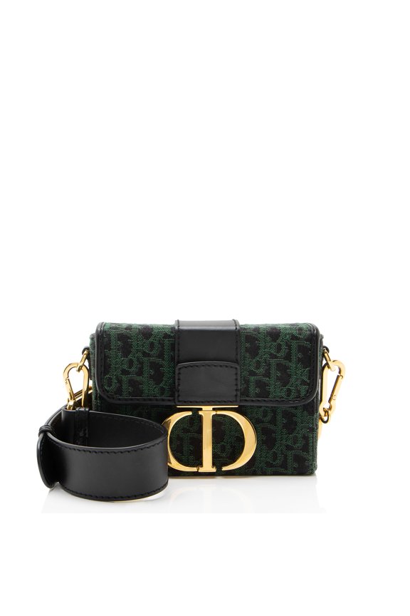 Pre-Owned Dior Oblique 30 Montaigne Box Shoulder Bag