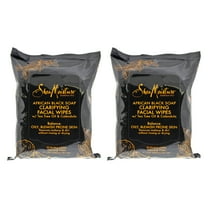 African Black Soap Clarifying Facial Wipes by Shea Moisture for Unisex - 30 Pc Wipes - Pack of 2
