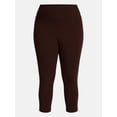 thumbnail image 4 of Terra & Sky Women's Plus Capri Legging, Sizes 0X-5X, 4 of 4
