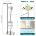 thumbnail image 5 of Toilet Paper Holder Stand Tissue Paper Roll DispenserToilet Paper Holder Stand Free Standing with Phone Shelf with Shelf for Bathroom Storage Holds Reserve Mega Rolls, 5 of 10