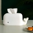 thumbnail image 2 of Caja de pañuelos creativa con soporte para teléfono móvil de escritorio, bonita caja de papel anticaídas para el hogar con dibujos animados para sala de estar y dormitorio de niños, 2 of 6