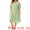Grass Green, variant on DARING DIVA Plus Size Midi Bubble Sleeve Semi Sheer Fit Flare Dress 4X Grass Green