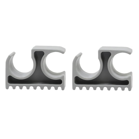 2 Pack Grey Bimini Top Boat Pole Clips Holder for 7/8