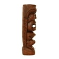 thumbnail image 4 of Handmade Wooden Primitive Long Hair Tribal Statue Sculpture Tiki Bar Totem Handcrafted Unique Gift Home Decor Accent Figurine Artwork Hand Carved, 4 of 7
