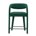 thumbnail image 5 of Modway Pinnacle Performance Velvet Counter Stool Set of Two in Green Black, 5 of 10