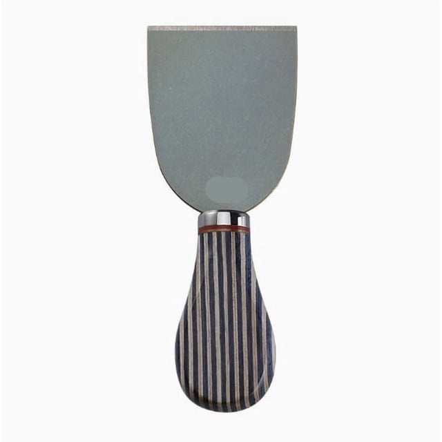 Cuchillo for mantequilla, juego de cuchillos for queso, cuchillo for queso de aleación de titanio de alta gama, cuchillo y tenedor for queso con mango de madera de color azul