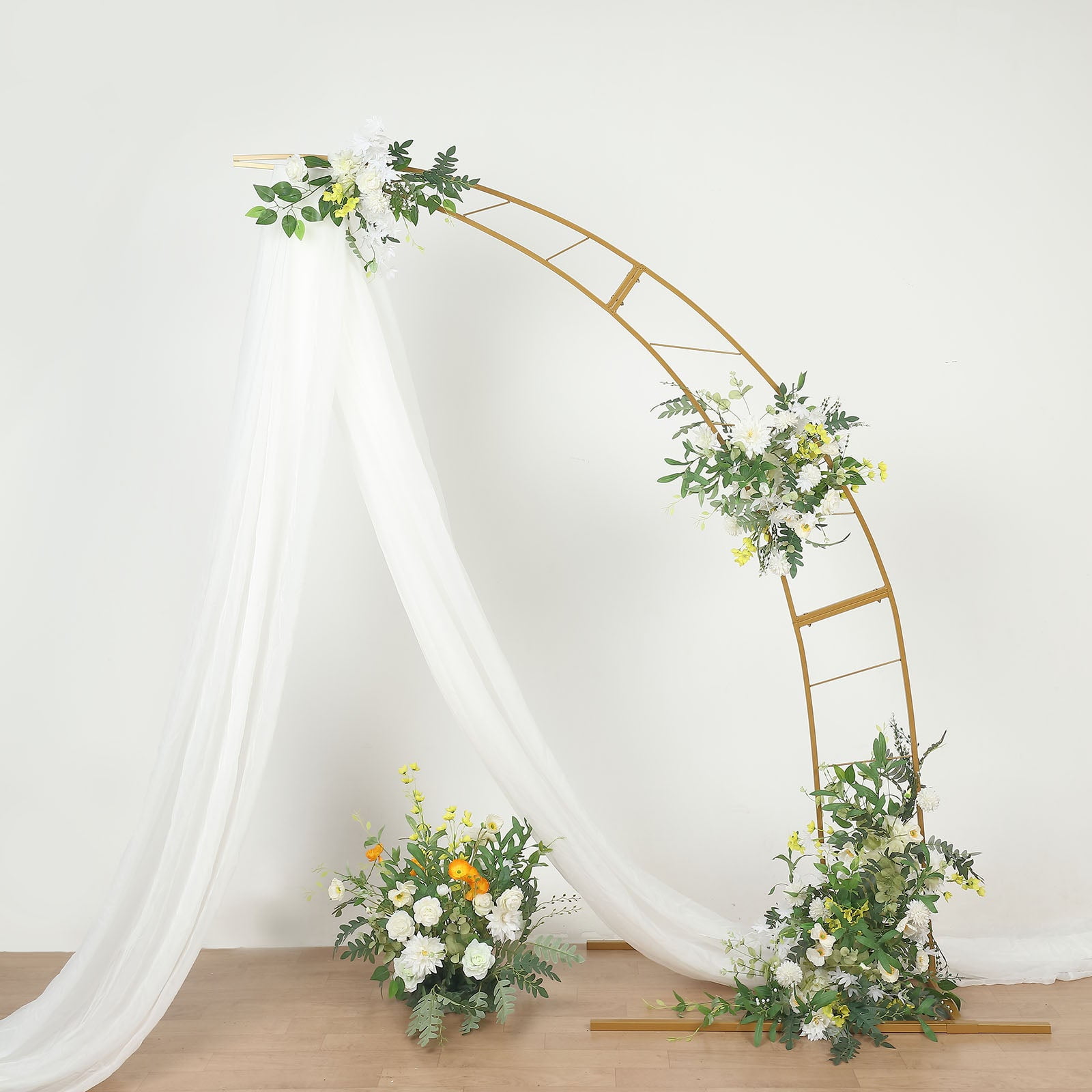Efavormart 8ft Gold Metal Crescent Moon Wedding Arch Photography Backdrop  Stand, Curved Design Flower Balloon Frame, Collapsible Arbor Stand With  Solid Rectangular Base - Walmart.com