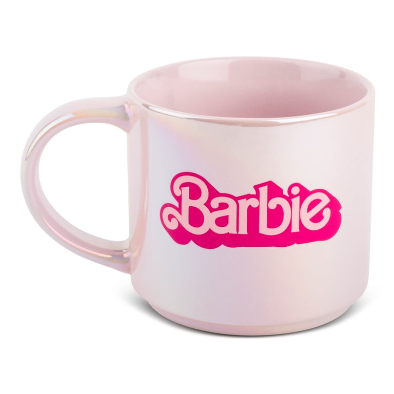Barbie Stoneware Pearl Pink 15oz Coffee Mug - Walmart.com