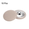 thumbnail image 3 of 10uds 40L Tela Paño Cubierto Botón 25mm Redondo Metal Vástago Costura Botones para Trajes Vestido Blusas, Caqui, 3 of 5