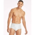 thumbnail image 3 of Hanes Men's Comfort Tagless Flex Waistband Cotton Briefs, White (7 Pack), 3 of 5