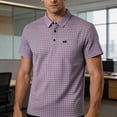 thumbnail image 5 of Oalirro Men's Short Sleeve Polo Shirt | Casual Slim Fit Tee with Collar & Chest Pocket for Daily, 5 of 9