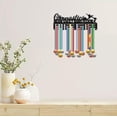 thumbnail image 6 of Gymnastics Medal Hanger Display Medal Holder Rack Organizer Sports Metal Hanging Iron Wall Mount Frame Decor Medal Hangers with 12Hooks for Runner Marathon Medalist Black 15.7 x 6Inch, 6 of 7