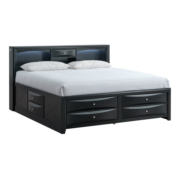 Marilla G1500S-QSB7 Queen Bed , Black