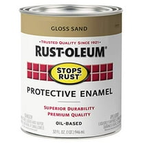 Rust-Oleum Stops Rust Sand Enamel - Durable Oil-Based Gloss Paint - 2 Pack, Beige