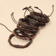 thumbnail image 4 of Brazalete De Hombre Cuero Vintage Set De 6 Dije Árbol, Color Café, 4 of 5
