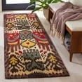 thumbnail image 3 of SAFAVIEH Ikat IKT217A Handmade Creme / Brown Rug, 3 of 10