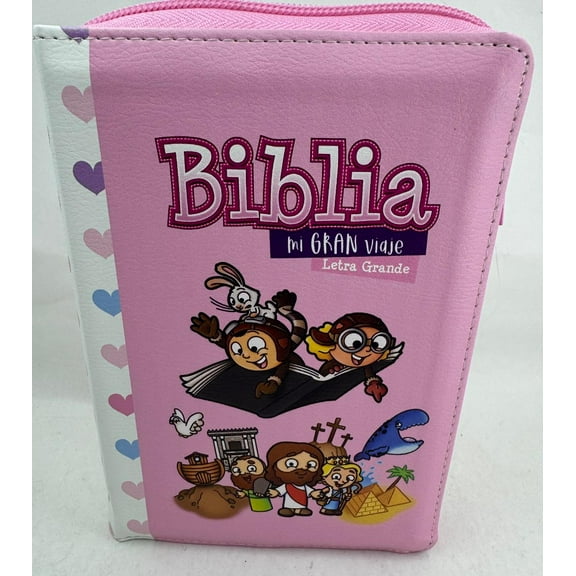 Biblia Para Ninas Letra Grande10puntos Rv1960 Mi Gran Viaje Cierre Rosa Indice