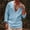 Light Blue, variant on BRGZLK Mens Linen Henley Shirts Summer Hawaiian Solid Color Deep V-Neck Long Sleeve Tops Lightweight Comfort Casual Loose T-Shirt Top Light Blue L