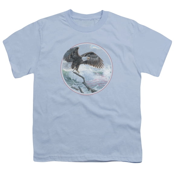 Wild Wings Wild Glory S/S Youth 18/1 T-Shirt Light Blue