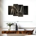 thumbnail image 3 of Elephant Stock Vintage Test Glasses Box Wall Art - Horizontal Multi Panel Canvas - Living Room Wall Decor - Profession Multi Panel - Silver And Gray Decor - 36" x 22", 3 of 8