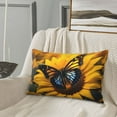 thumbnail image 5 of Daiia Butterfly On Sunflower Bedding Waterproof Pillow Protector Zippered Queen – Bed Bug Proof Pillow Encasement-20"x30", 5 of 6