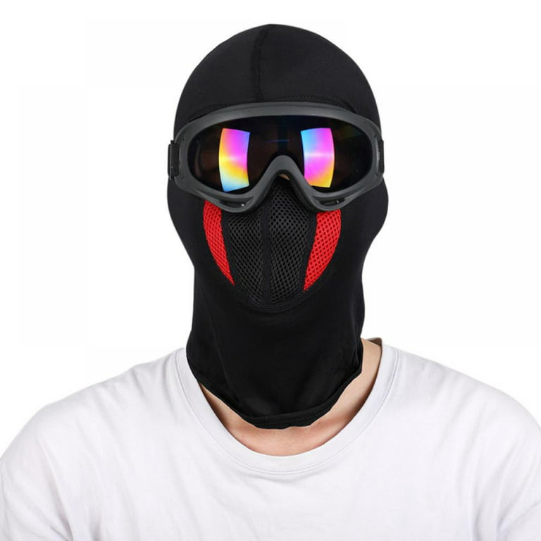 Svømmepøl Indica Beliggenhed Balaclava Wind-resistant Winter Face Mask+goggle,windproof Anti-fog Cycling  Equipment For Men,warm Face Mask For Skiing Cycling Motocycle Outdoor Black  - Walmart.com