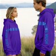 thumbnail image 2 of Men Women Couples Hooded Shirts I Love You This Much Valentine'S Day Sweatshirt Letter Print Crew Neck Pullover, 2 of 8
