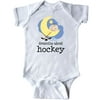 Inktastic Dreaming About Hockey Infant Creeper Ice Field Sports Team Cute Puck