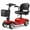 Red, variant on Flycity 24V 4 Wheel Mobility Scooter for Seniors, Foldable 30 Miles Long Range Electric Scooter with LED Lights and Basket, 20Ah Electric Powered Wheelchair Device for Adults, Blue