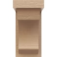 thumbnail image 2 of 4"W x 4"D x 8"H Wide Emerson Rough Cedar Woodgrain TimberThane Corbel, Primed Tan, 2 of 6