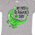 thumbnail image 4 of Inktastic My 1st St. Patrick's Day- green dinosaur Boys or Girls Baby Bodysuit, 4 of 5
