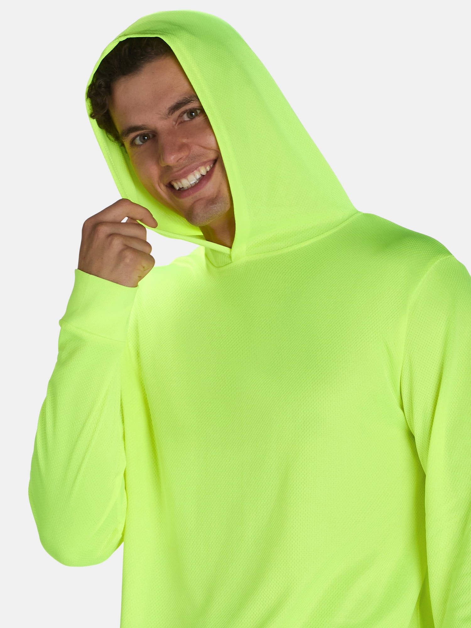 Bass Creek Outfitters Men's Polyester Performance Work Hoodie with Long Sleeves, Sizes M-2XL