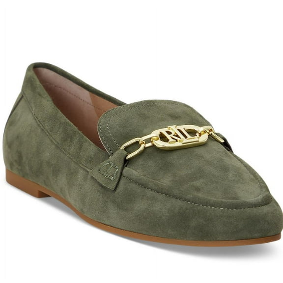 Ralph Lauren Averi Women's Olive Shoes, 8.5 B