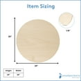 thumbnail image 4 of Wood Circles 20 inch, 1/8 Inch Thick, Birch Plywood Discs, Pack of 1 Unfinished Wood Circles for Crafts, Wood Rounds by Woodpeckers, 4 of 8