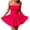 Hot Pink, variant on IROINNID Party Dresses for Women Date Night Spring Summer Sleeveless Off-The-Shoulder Mid-Calf Dress Mini Dress,Hot Pink