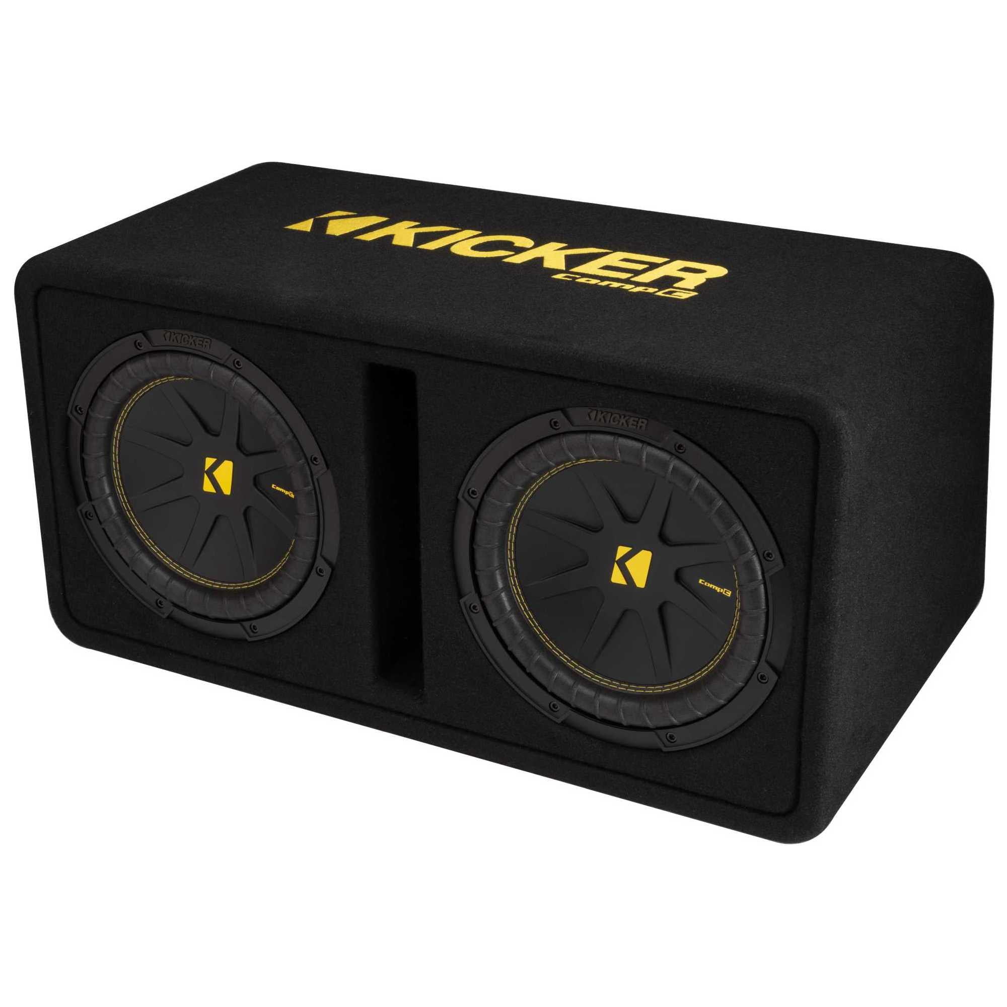 Kicker Dual 10 Inch Comp Bass Package 50DCWC102 with CXA4001 Amplifier