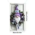 thumbnail image 3 of Beautynvta Christmas Door Cover, 35x71 Inch, Purple Knitted Gnome Door Hanging Wreath Hanging Banner Winter Holiday Background Banner for Front Door Christmas Decorations, 3 of 6
