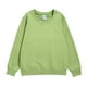 thumbnail image 1 of Gibobby Sudadera de cuello redondo de manga larga de algodónniños niñas sólido Patchwork manga larga algodón sudadera pulóver Tops blusa trajes ropa(Verde, 6-7 Años), 1 of 2