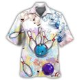 thumbnail image 3 of Blusa de manga corta de verano para playa, con estampado 3D, colorida, con botones de bolos, para hombre, camisa hawaiana, camisas de solapa de alta calidad para uso profesional, 3 of 5