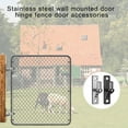 thumbnail image 2 of TIERPOP 1/2/4 Pack Outdoor Chain Link Fence Gate Hinges Portable Sturdy Wall Mount Designs of Stainless Steel with Hinges Pin, 2 of 12