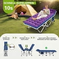 thumbnail image 2 of 79" L x 32" W x 18" H Oversize XXL Camping Cot with Comfortable Mattress for Adults Extra Wide Cots for Sleeping Folding Cot Camping Bed Heavy Duty with Carry Bag for Home Office Outdoor, 2 of 10
