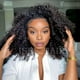 thumbnail image 2 of Media peluca ISEE 3 en 1, cabello humano rizado, 180% de densidad, 18 pulgadas, 2 of 9