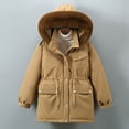 thumbnail image 2 of Babysbule New Winter Coats for Women Women's Winter Cotton Jacket With Hood, Waist, And Plush To Overcome, 2 of 5