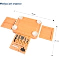 thumbnail image 4 of Tabla de Quesos Bluelander, Juego de Tablas y Cuchillos, Cuencos y Tendedores, Diseño Rectángular, Bambú, 4 of 5