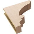 thumbnail image 6 of 5"W x 20"D x 20"H Thin Diane Rough Cedar Woodgrain TimberThane Corbel, Primed Tan, 6 of 6