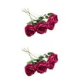thumbnail image 4 of relayinert 10pcs/set Celebrate Christmas In Style Stunning Silk Flower Arrangements – Many Colors Available Can Change The Shape Rose Red color 2Set, 4 of 6