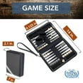 thumbnail image 4 of WE Games Magnetic Backgammon Set with Leatherette Case - Travel Size, 4 of 11