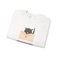 thumbnail image 6 of Cat Heart Sweatshirt, Love Sweatshirt, Cat Sweatshirt, Valentine's Day Sweatshirt, 50/50 Cotton-Poly Animal Sweatshirt 124, 6 of 41