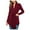 Wine##1, variant on jsaierl Women's Wrap Tie Waist Cardigans Sweater Deep V Neck Long Sleeve Pullover Cable Knitted Sweaters with Belt