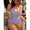 Purple, variant on Plus Size Women One-Piece Tummy Control Modest High-Stretch Solid Color Swimsuit for Beach Pool Spa Summer Vacation